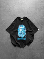 SİYAH MAVİ BAPE TSHİRT
