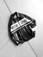SİYAH MOTOSPORT DERİ CEKET