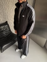 SİYAH PARAŞÜT KUMAŞ ADİDAS TAKIM