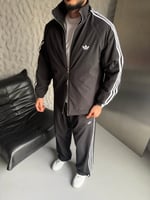 SİYAH PARAŞÜT KUMAŞ ADİDAS TAKIM
