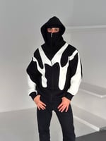 SİYAH PARÇALI MASKE HIRKA