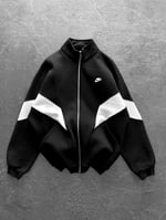 Siyah Parçalı Nike Hırka
