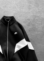 Siyah Parçalı Nike Hırka