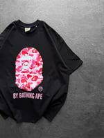 SİYAH PEMBE BAPE TSHİRT