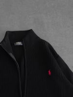 SİYAH POLO TRİKO HIRKA