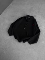 SİYAH POLO TRİKO HIRKA