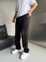 SİYAH REGULAR KALIP KADİFE PANTOLON