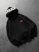 SİYAH SUPREME KAPŞONLU SWEAT