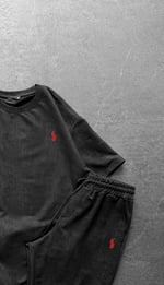 SİYAH SWM ŞORTLU POLO TAKIM