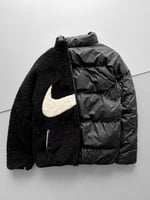 Tam Siyah Çift Nike Mont