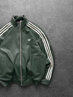 Yeşil Adidas Deri Ceket