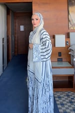 .Dare Abaya - Lacivert