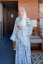 .Dare Abaya - Lacivert