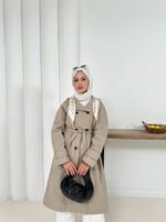 Ameda Fularlı Trench