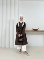Ameda Fularlı Trench