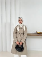 Ameda Fularlı Trench