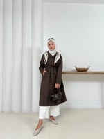 Ameda Fularlı Trench