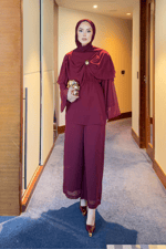 Broch Takım - Bordo