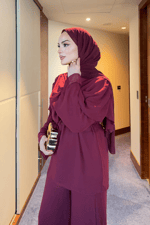 Broch Takım - Bordo
