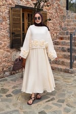 Flowe Takım - Ekru