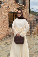 Flowe Takım - Ekru