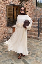 Flowe Takım - Ekru