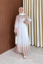 Henna Elbise - Beyaz