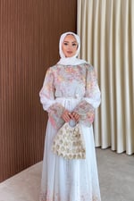 Henna Elbise - Beyaz