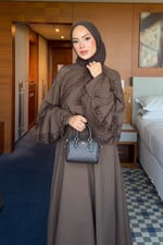 Leya Takım - Kahverengi