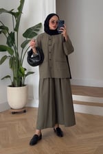 Mare Keten Takım - Haki