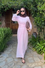 Maun Elbise - Pembe