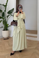 Mersa Elbise - Soft Yeşil