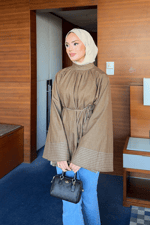 Mina Denim Gömlek - Vizon