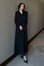 Monica Şifon Elbise - Siyah