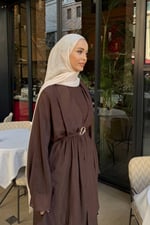 Mozza Elbise - Kahverengi