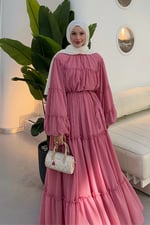 Nafta Elbise - Pembe