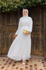 Petty Elbise - Beyaz