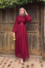 Petty Elbise - Bordo