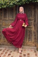 Petty Elbise - Bordo