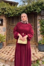 Petty Elbise - Bordo