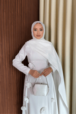 Rovena Elbise - Beyaz