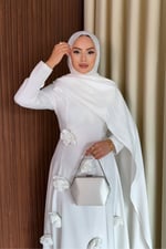 Rovena Elbise - Beyaz