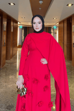 Rovena Elbise - Kırmızı
