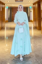 Rovena Elbise - Mint Yeşili