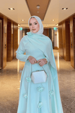 Rovena Elbise - Mint Yeşili