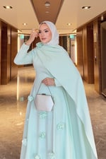 Rovena Elbise - Mint Yeşili