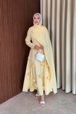 Rovena Elbise - Sarı