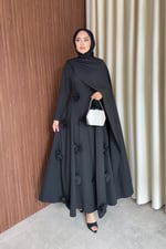 Rovena Elbise - Siyah