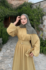 Varda Elbise - Yağ Yeşili