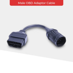 HEX Male OBD Adaptör Kablosu – 10-Pin GS-911'den OBD-II Diagnostik Porta Uyumlu (10 pinliyi 16 pinlide kullanmak için)